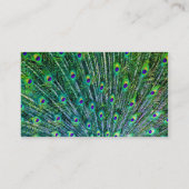Peacock Feathers Visitekaartje (Achterkant)