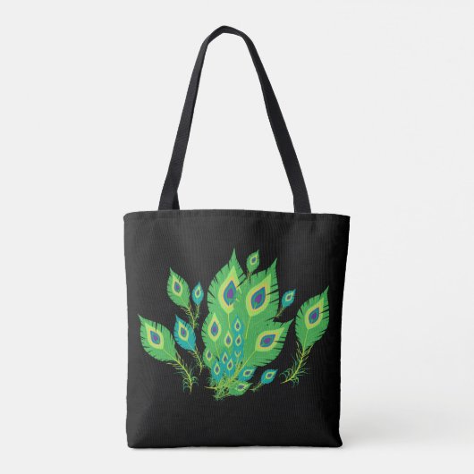 Peacock Feathers | Vogels in pacock | MODE Tote Bag (Achterkant)