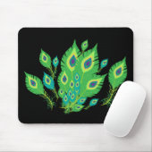 Peacock Feathers | Vogels in pacock | NATUUR Muismat (Met muis)
