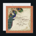 Peacock & Feathers Vrijgezellenfeest Nodig Sinaasa Kaart<br><div class="desc">PAPIERSELECTIE: Dit wordt getoond op basispapier, een andere geweldige keuze zou zijn "metallisch ijs", een schoon wit, parelachtig onderzees oppervlak. Het zou ook mooi zijn op "Champagne Metallic" linen, vilt of een van de andere keuzes. COLOR PALETTE: oranje, tan, royal blue, green, and roest. ONTWERP: Dit antiek , geïnspireerde bruiloft...</div>