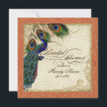 Peacock & Feathers Vrijgezellenfeest Nodig Sinaasa Kaart<br><div class="desc">PAPIERSELECTIE: Dit wordt getoond op basispapier, een andere geweldige keuze zou zijn "metallisch ijs", een schoon wit, parelachtig onderzees oppervlak. Het zou ook mooi zijn op "Champagne Metallic" linen, vilt of een van de andere keuzes. COLOR PALETTE: oranje, tan, royal blue, green, and roest. ONTWERP: Dit antiek , geïnspireerde bruiloft...</div>