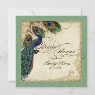 Peacock & Feathers Vrijgezellenfeest nodigt Groen  Kaart