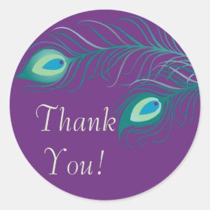 Peacock Feathers Vrijgezellenfeest Sticker