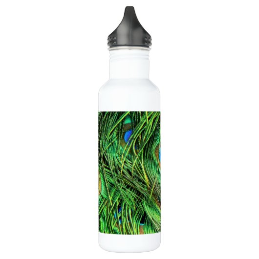 Peacock Feathers Waterfles (Links)