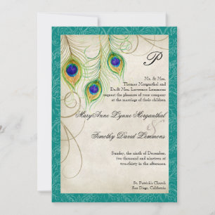 Peacock Feathers Weddenschap Kaart