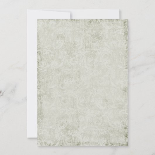  Peacock Feathers Wedding Kaart (Achterkant)