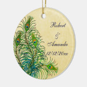 Peacock Feathers  Wedding Ornament (Links)