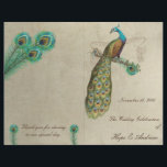 Peacock Feathers Wedding Programme 3<br><div class="desc">zie meer producten van pauw-vogels meer vogelproducten Peacock Wedding Invitations Paisley Peacock Colors of Fuchsia en Limoen Paisley Wedding Invitation - Paisley Peacock Colors Wedding Invitations, RSVP, Save the Date and Direction of Reception Cards. RSVP & Place Cards RSVP & Place Cards Bird Weddings and Special Occasions Birds Wedding Invitations...</div>
