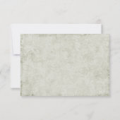 Peacock Feathers Wedding RSVP (Achterkant)