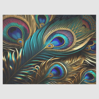 Peacock Feathers Weefpapier Tissuepapier