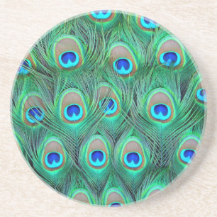 Peacock Feathers Zandsteen Onderzetter