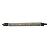 Peacock Feathers Zwarte Inkt Pen (Voorkant)