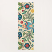 Peacock Fest Bloemen Aangepast Patroon Yogamat (Achterkant)
