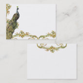 Peacock & Filigree Business/Profile Card Visitekaartje (Voorkant / Achterkant)
