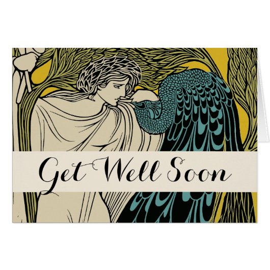 Peacock Fine Art Bird Nouveau (Voorkant Horizontaal)