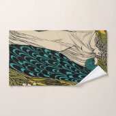Peacock Fine Art Bird Nouveau Bad Handdoek (Handdoek)