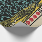 Peacock Fine Art Bird Nouveau Cadeaupapier (Hoek)