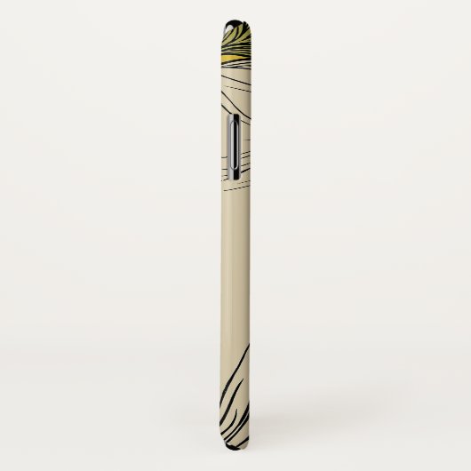 Peacock Fine Art Bird Nouveau Case-Mate iPhone Case (Achterkant / rechts)