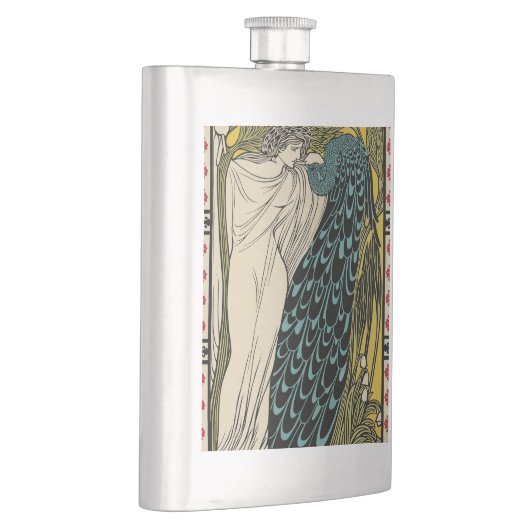 Peacock Fine Art Bird Nouveau Flacon (Rechts)