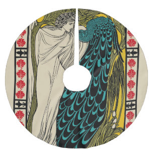 Peacock Fine Art Bird Nouveau Kerstboom Rok