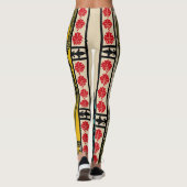 Peacock Fine Art Bird Nouveau Leggings (Achterkant)