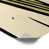 Peacock Fine Art Bird Nouveau Poster (Hoek)