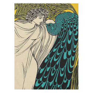 Peacock Fine Art Bird Nouveau Tafelkleed