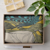 Peacock Fine Art Bird Nouveau Tissuepapier (Geschenk)