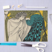 Peacock Fine Art Bird Nouveau Tissuepapier (Craft)