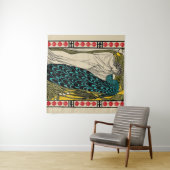 Peacock Fine Art Bird Nouveau Wandkleed (In Situ (horizontaal))