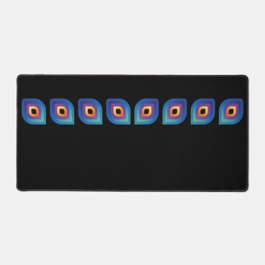 Peacock Flame (Linear) Bureaumat (Voorkant)