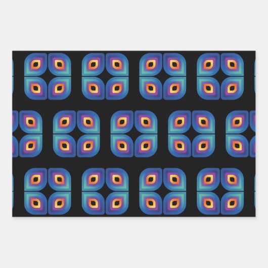 Peacock Flame (Pattern) Inpakpapier Vel (Voorkant 3)