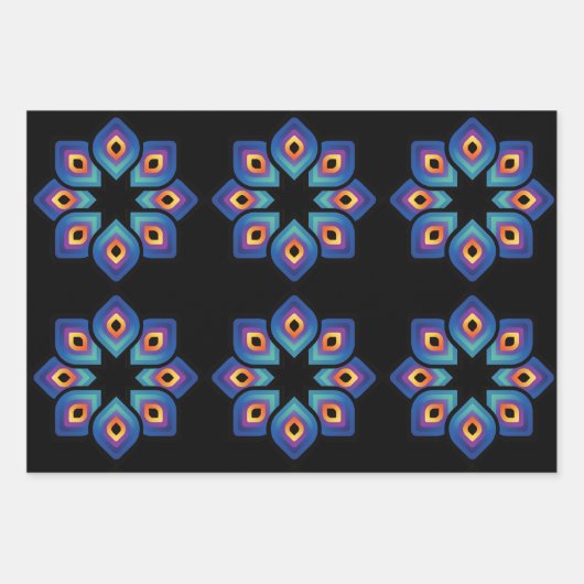 Peacock Flame (Pattern) Inpakpapier Vel (Voorkant 2)