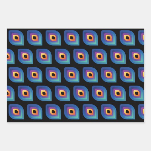 Peacock Flame (Pattern) Inpakpapier Vel (Voorkant)