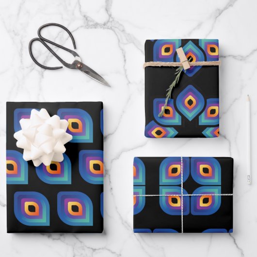 Peacock Flame (Pattern) Inpakpapier Vel (Voorkant)