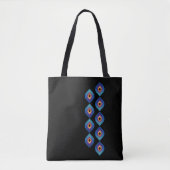 Peacock Flame (Vertical) Tote Bag (Voorkant)