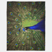 Peacock Fleece Blanket Deken (Voorkant)