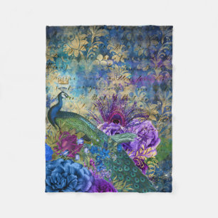 Peacock Fleece Blanket - prachtig design