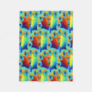 Peacock Fleece Deken