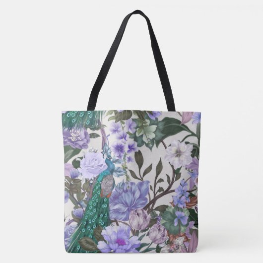 Peacock Floral Beauty Mode Tas (Voorkant)