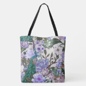Peacock Floral Beauty Mode Tas (Achterkant)