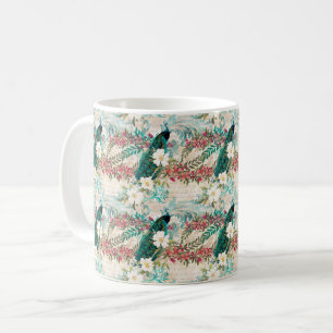 Peacock Floral Koffiemok