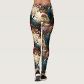 Peacock Floral Leggings (Achterkant)