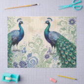 Peacock floral paisley waterverf tissuepapier (Craft)