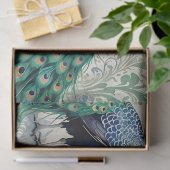 Peacock floral paisley waterverf tissuepapier (Geschenk)