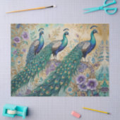 Peacock floral paisley waterverf tissuepapier (Craft)