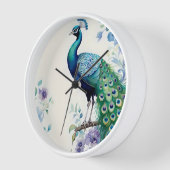 Peacock floral waterverf (Hoek)