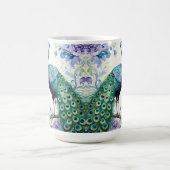 Peacock floral waterverf koffiemok (Center)