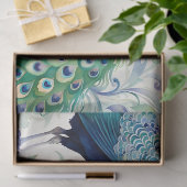 Peacock floral waterverf tissuepapier (Geschenk)