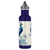 Peacock floral waterverf waterfles  (Links)